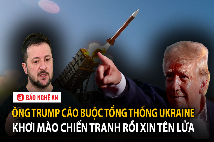Ông Trump cáo buộc Tổng thống Ukraine khơi mào cuộc chiến rồi xin tên lửa