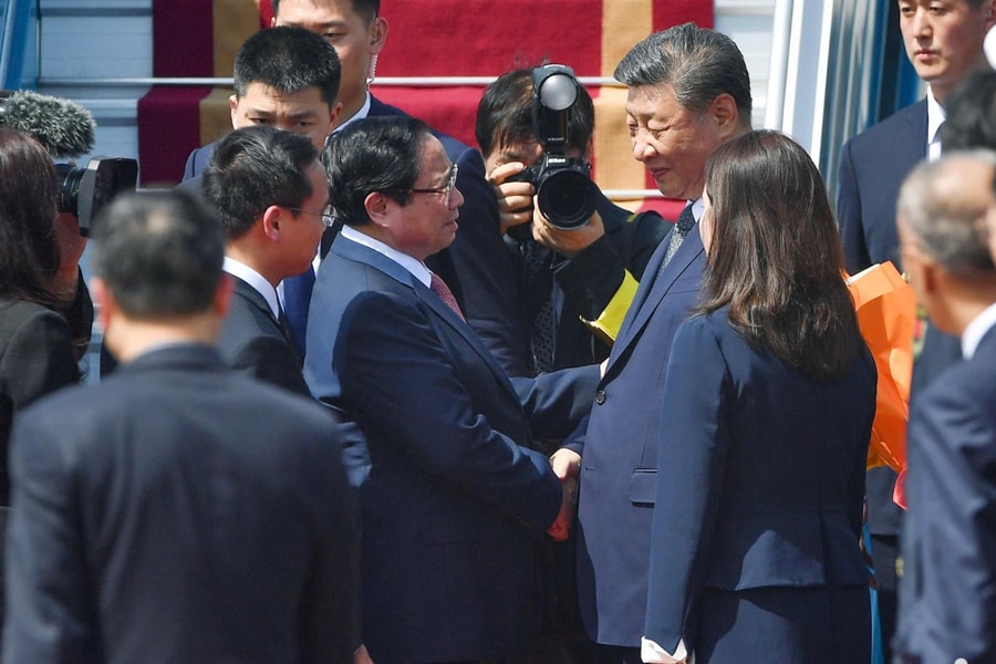 Thủ tướng Phạm Minh Chính tiễn Tổng Bí thư, Chủ tịch Trung Quốc Tập Cận Bình