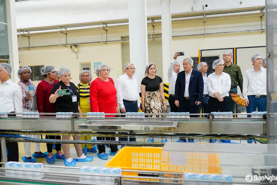 Đoàn công tác của Đảng Cộng sản Cuba tham quan thực tế tại Tập đoàn TH