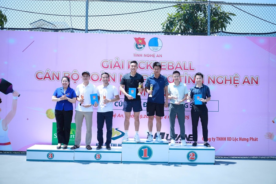 Tổng kết giải Pickleball cán bộ Đoàn mở rộng tỉnh Nghệ An 2025