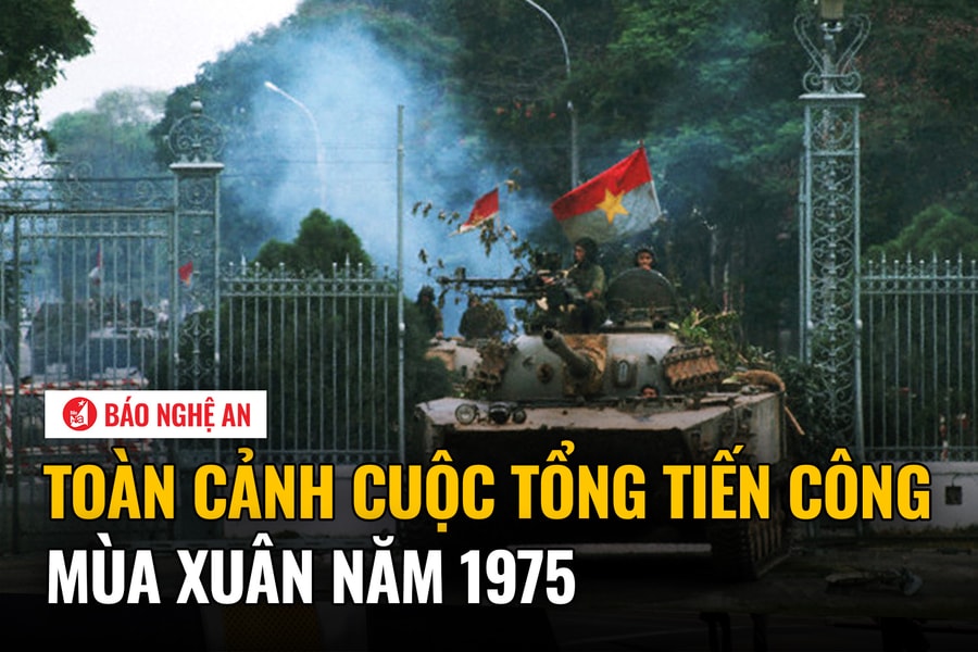 Toàn cảnh cuộc Tổng tiến công mùa Xuân năm 1975
