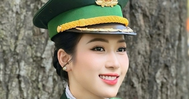Nữ Trung úy xinh như hoa hậu gây sốt ở Dinh Độc Lập là ai?