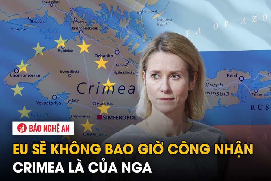 EU sẽ không bao giờ công nhận Crimea là của Nga