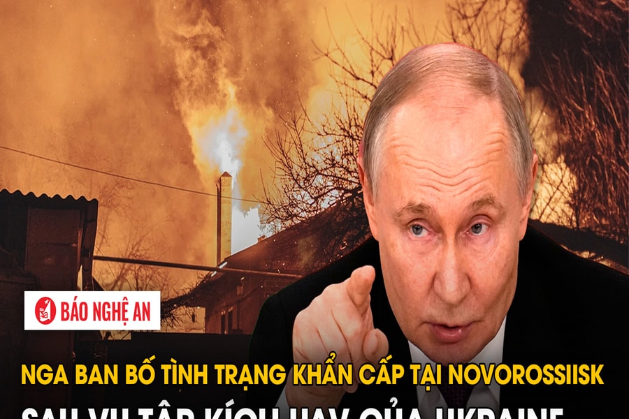 Nga ban bố tình trạng khẩn cấp tại Novorossiisk sau vụ tập kích UAV của Ukraine