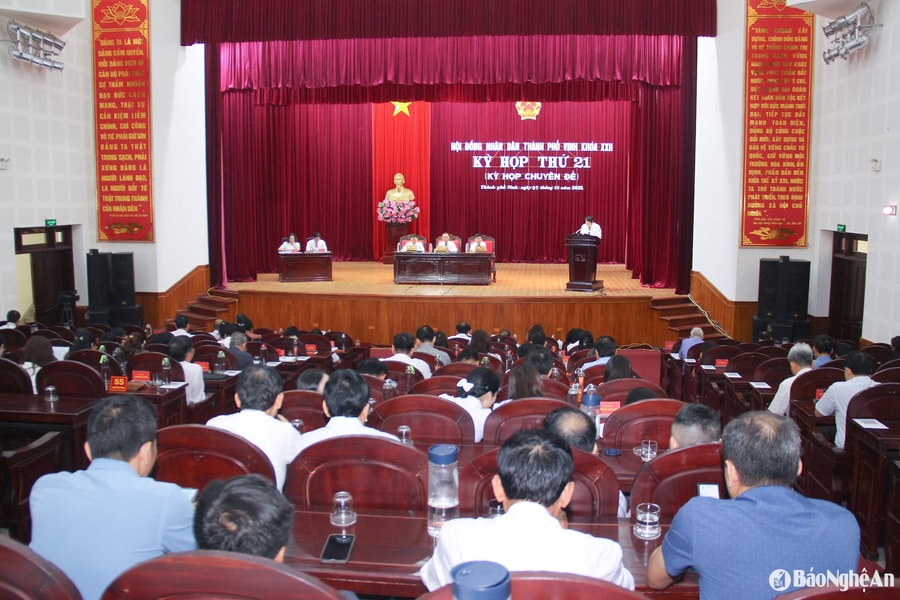 HĐND thành phố Vinh quyết nghị thống nhất tên gọi 6 phường mới sau sáp nhập