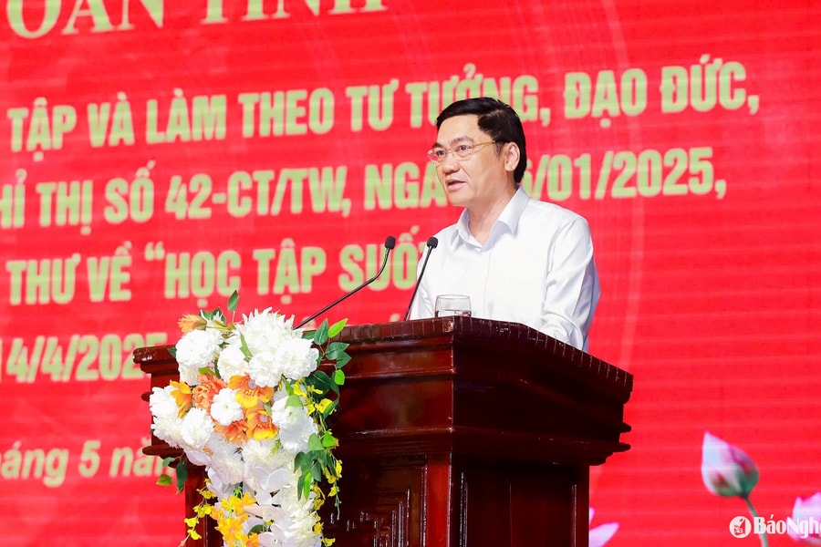 Phó Bí thư Thường trực Tỉnh uỷ Nghệ An Hoàng Nghĩa Hiếu: Tập trung tuyên truyền, vận động để 'trên dưới đồng lòng, dọc ngang thông suốt'