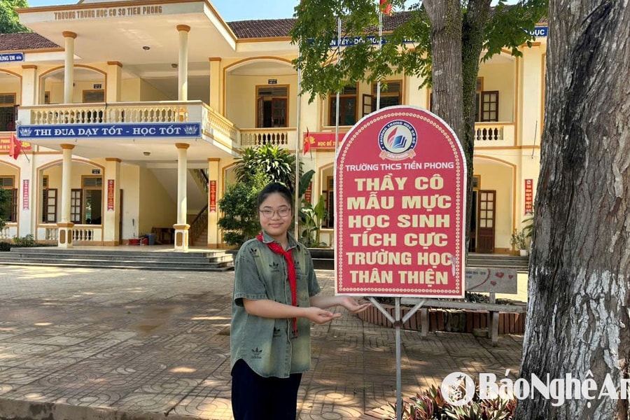 Nữ sinh lớp 7 ở miền núi Nghệ An đạt giải cuộc thi 'Tuổi trẻ học tập, làm theo tư tưởng, đạo đức, phong cách Hồ Chí Minh'