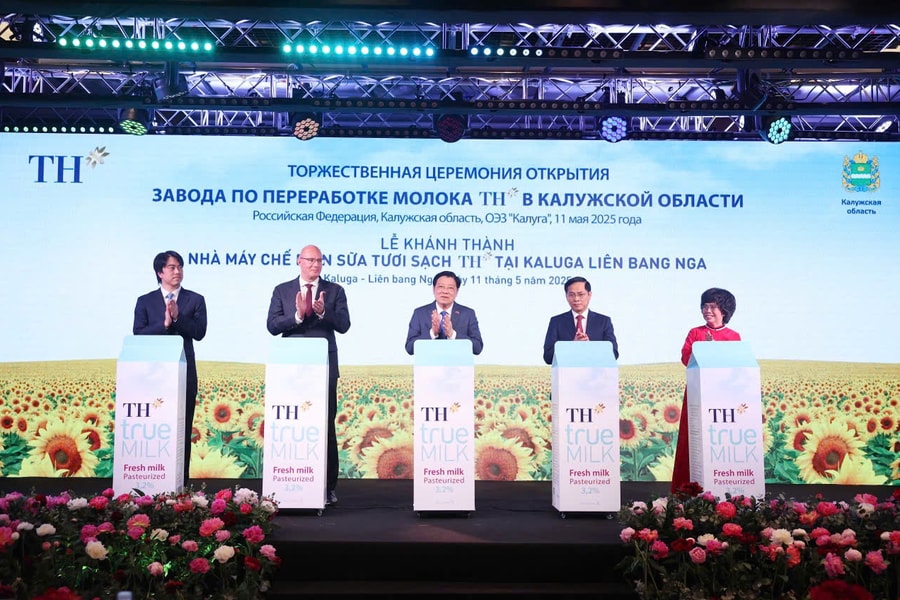 Tập đoàn TH khánh thành Nhà máy chế biến sữa công suất lớn hàng đầu tại Nga