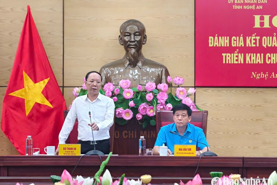 Liên đoàn Lao động và UBND tỉnh Nghệ An bàn giải pháp đổi mới hoạt động trong tình hình mới