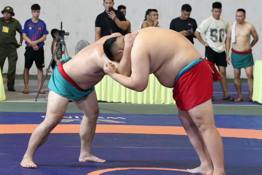 Đô vật Nghệ An giành 2 HCV tại Giải vô địch vật dân tộc quốc gia