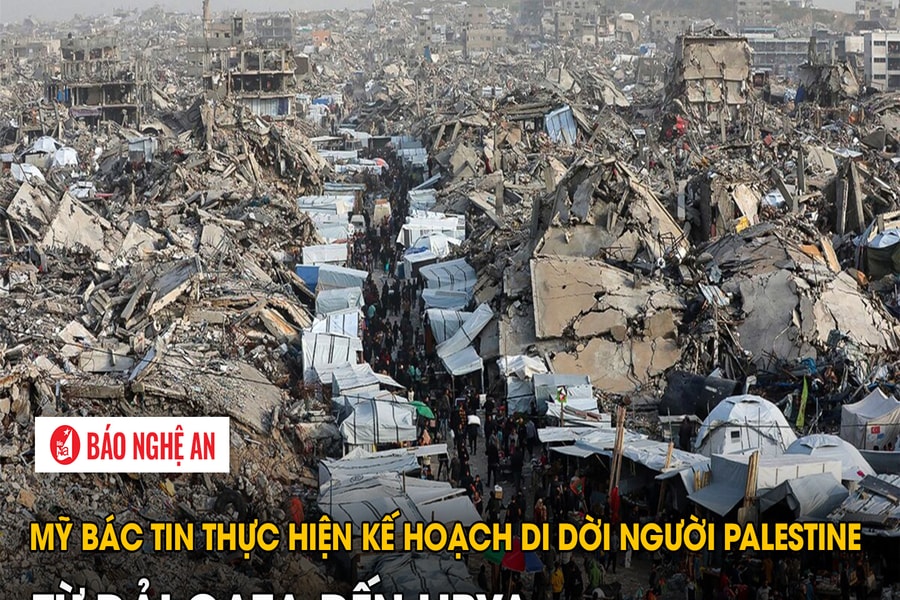 Mỹ bác tin thực hiện kế hoạch di dời người Palestine từ Dải Gaza đến Libya