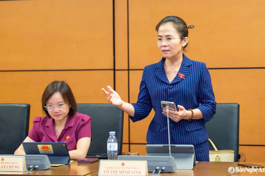 Đại biểu Quốc hội đoàn Nghệ An thảo luận về chiến lược phát triển kinh tế - xã hội, cải cách giáo dục và quản trị số