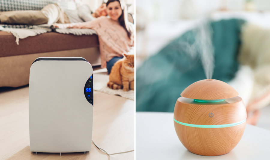 Có nên dùng máy tạo độ ẩm và máy lọc không khí trong cùng một phòng?