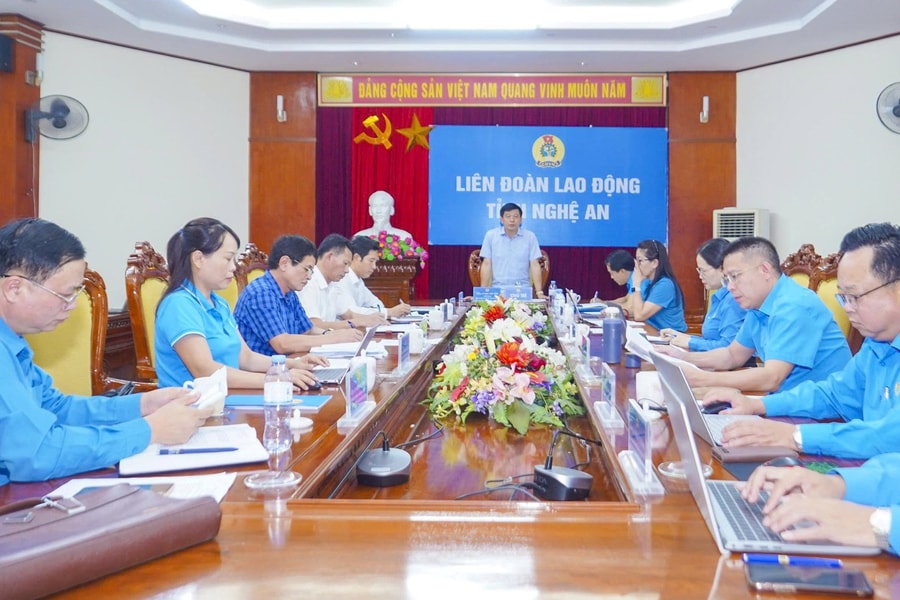 Gấp rút hoàn thiện đề án sắp xếp, tinh gọn bộ máy Công đoàn Nghệ An