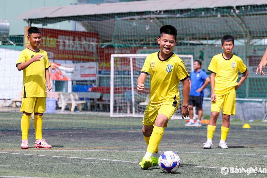 U13 Sông Lam Nghệ An hứng khởi hướng đến chiến thắng thứ ba tại vòng loại U13 Quốc gia