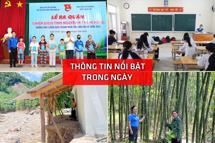 Nghệ An: Thông tin nổi bật ngày 8/6