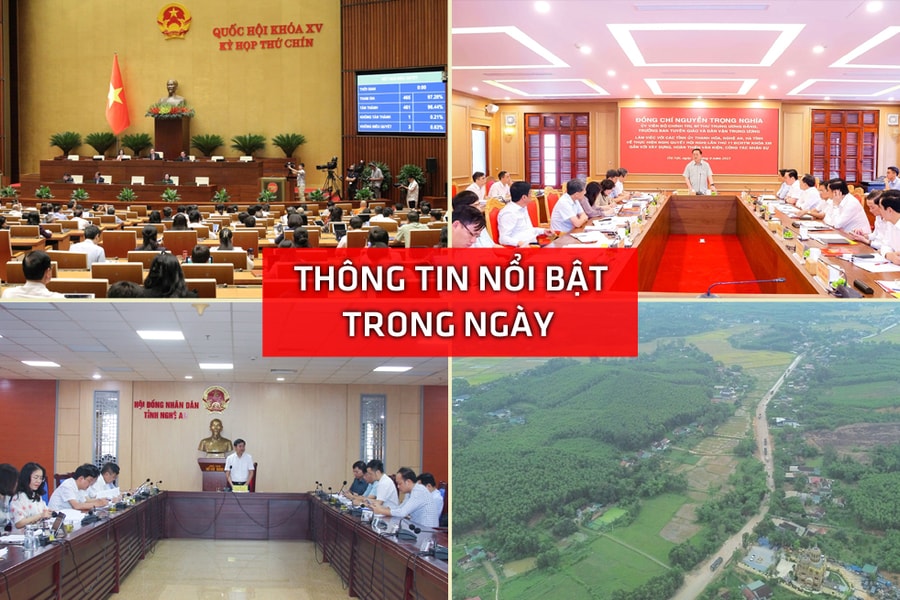 Nghệ An: Thông tin nổi bật ngày 12/6