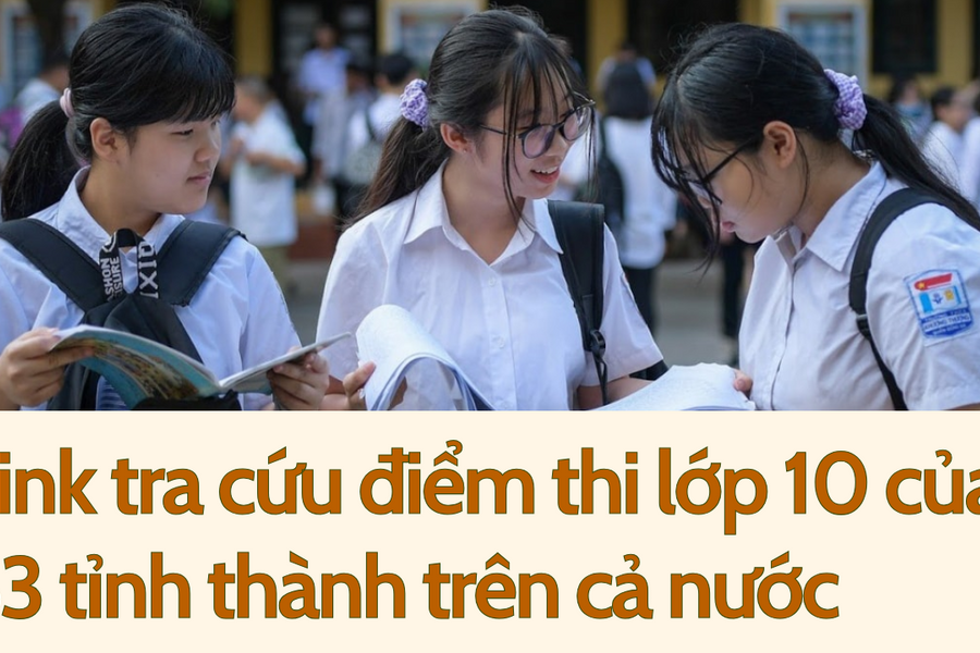 Link tra cứu điểm thi lớp 10 của 63 tỉnh thành trên cả nước