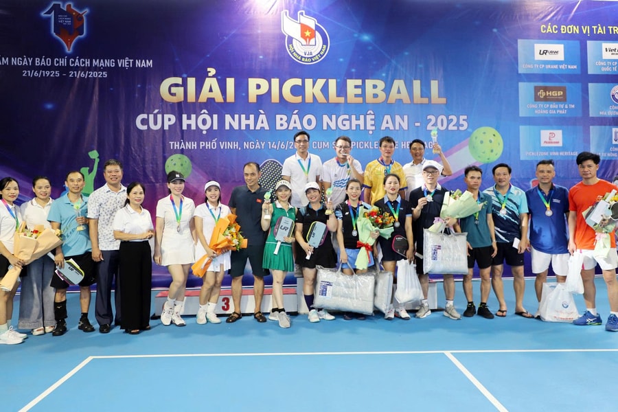 Bế mạc và trao giải Giải Picklepall Cúp Hội Nhà báo Nghệ An 2025.