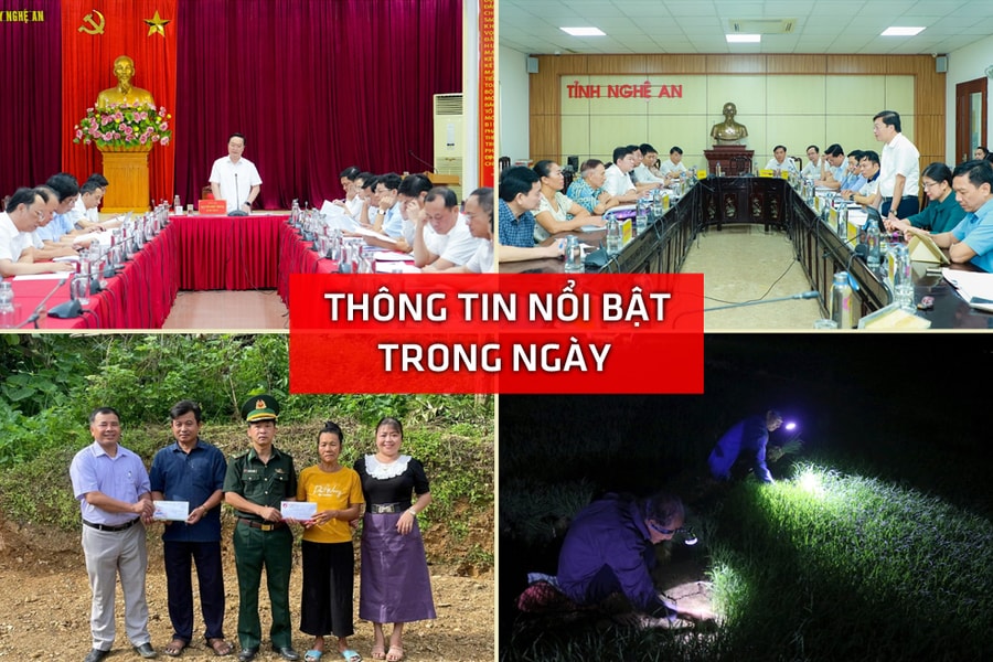 Nghệ An: Thông tin nổi bật ngày 16/6