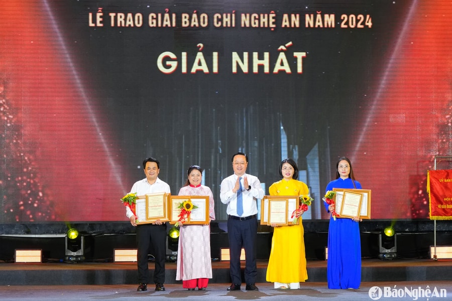 34 tác phẩm xuất sắc được vinh danh tại Giải Báo chí Nghệ An năm 2024