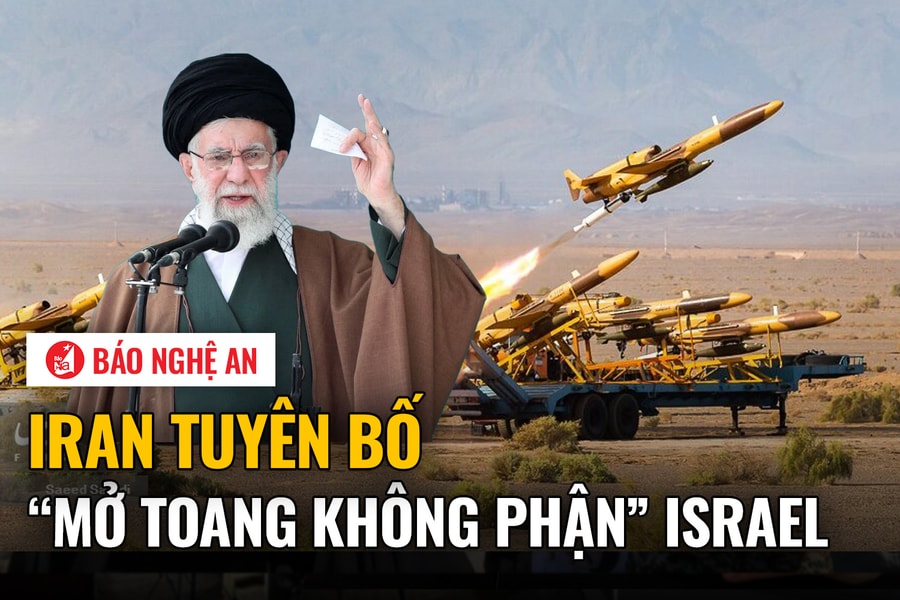 Iran tuyên bố 'mở toang không phận' Israel