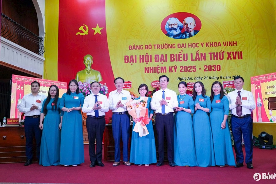 Đảng bộ Trường Đại học Y khoa Vinh tổ chức Đại hội nhiệm kỳ 2025 - 2030