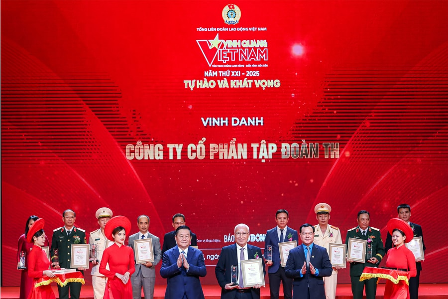 Tập đoàn TH nhận giải thưởng Vinh Quang Việt Nam 2025