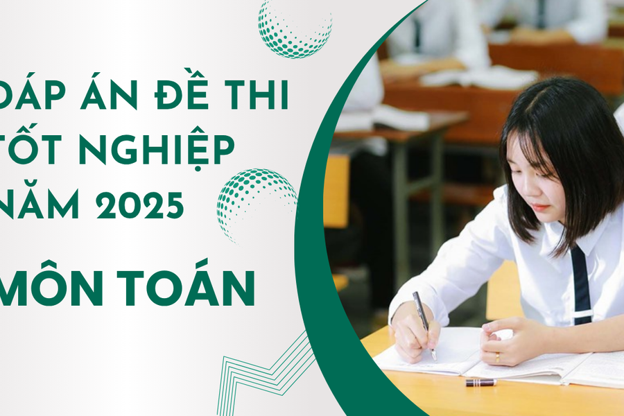Đáp án môn Toán thi tốt nghiệp THPT 2025 tất cả các mã đề