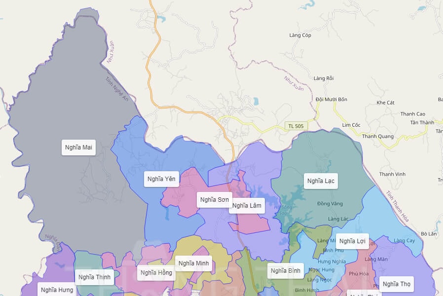 Huyện Nghĩa Đàn (cũ) Nghệ An hình thành 7 xã mới nào sau sắp xếp các đơn vị hành chính?