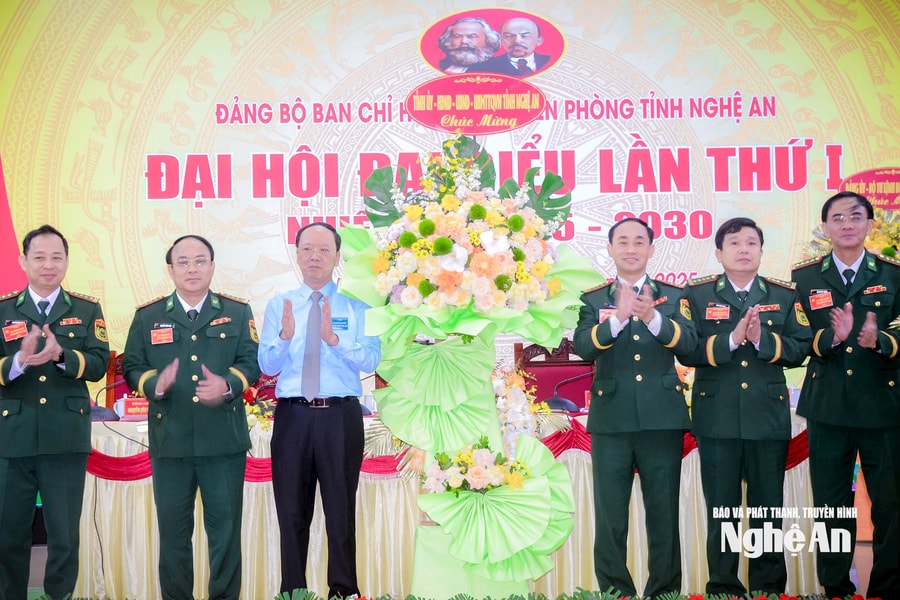 Đảng bộ Ban Chỉ huy Bộ đội Biên phòng tỉnh Nghệ An tổ chức Đại hội đại biểu lần thứ nhất, nhiệm kỳ 2025-2030