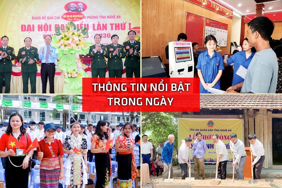 Nghệ An: Thông tin nổi bật ngày 12/7