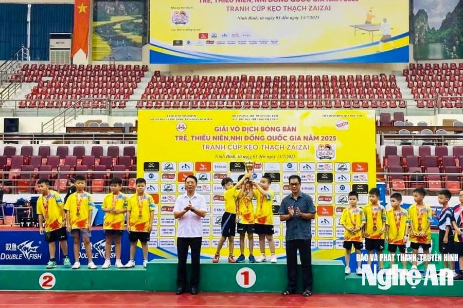 Lần đầu tiên bóng bàn Nghệ An giành Huy chương Vàng tại Giải Vô địch Trẻ, Thiếu niên và Nhi đồng Quốc gia