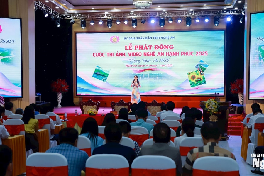 Phát động Cuộc thi ảnh, video chủ đề “Nghệ An hạnh phúc - Happy Nghệ An 2025”