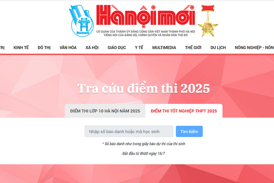 Không chỉ có thisinh.thithptquocgia.edu.vn, thí sinh lưu ngay các link tra cứu điểm thi THPT 2025 dưới đây để tránh giật lag