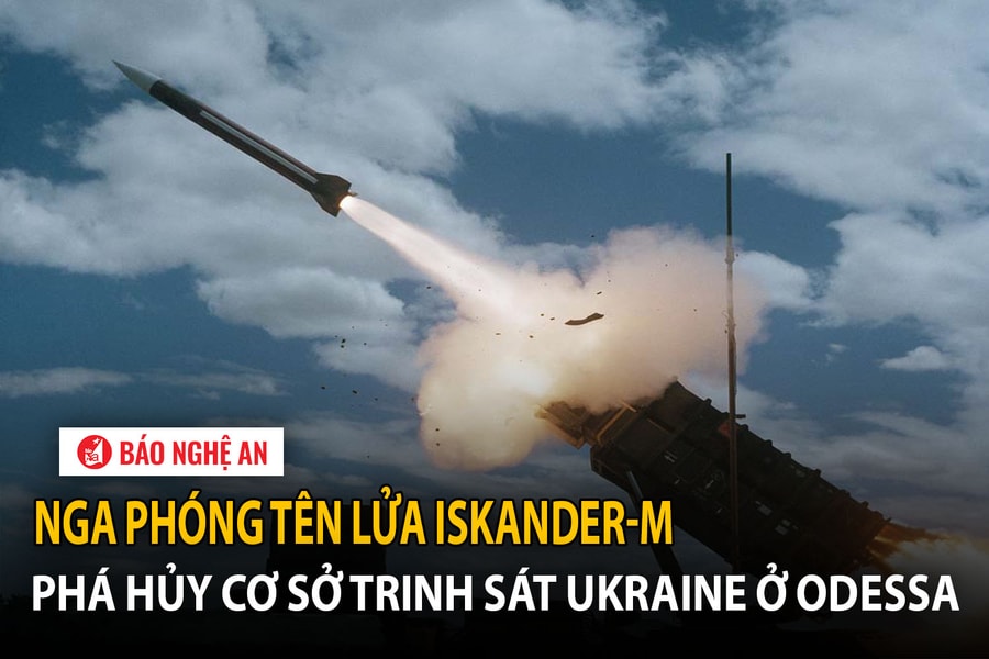 Nga phóng tên lửa Iskander-M phá hủy cơ sở trinh sát ở Odessa