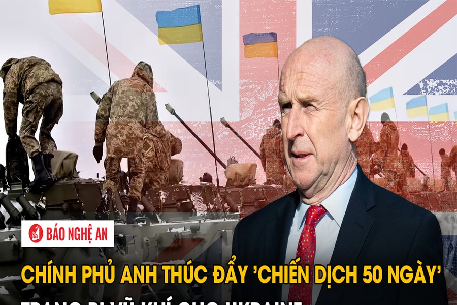 Chính phủ Anh thúc đẩy 'chiến dịch 50 ngày' trang bị vũ khí cho Ukraine