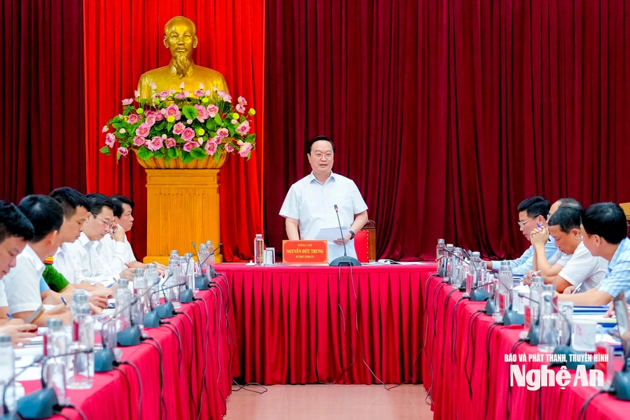 Bí thư Tỉnh ủy Nguyễn Đức Trung chủ trì duyệt đại hội đảng bộ các phường, xã Thái Hòa, Tây Hiếu, Đông Hiếu