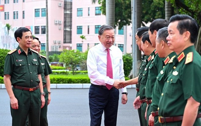 Phát biểu của Tổng Bí thư Tô Lâm tại buổi làm việc với Tổng cục Chính trị QĐND Việt Nam