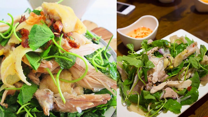 Cách làm gỏi rau má gà xé siêu nhanh, tươi giòn, đưa cơm ngày hè