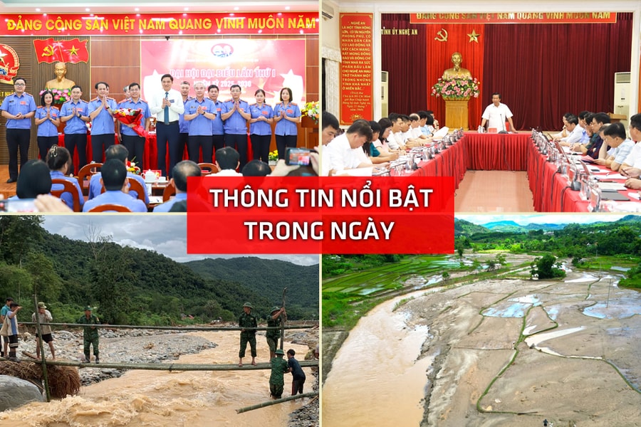 Nghệ An: Thông tin nổi bật ngày 29/7