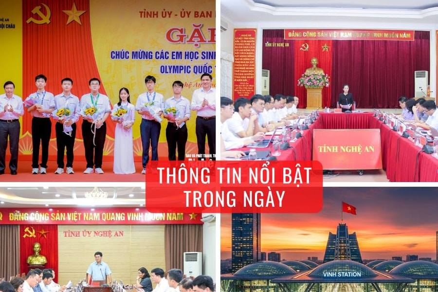 Nghệ An: Thông tin nổi bật ngày 6/8