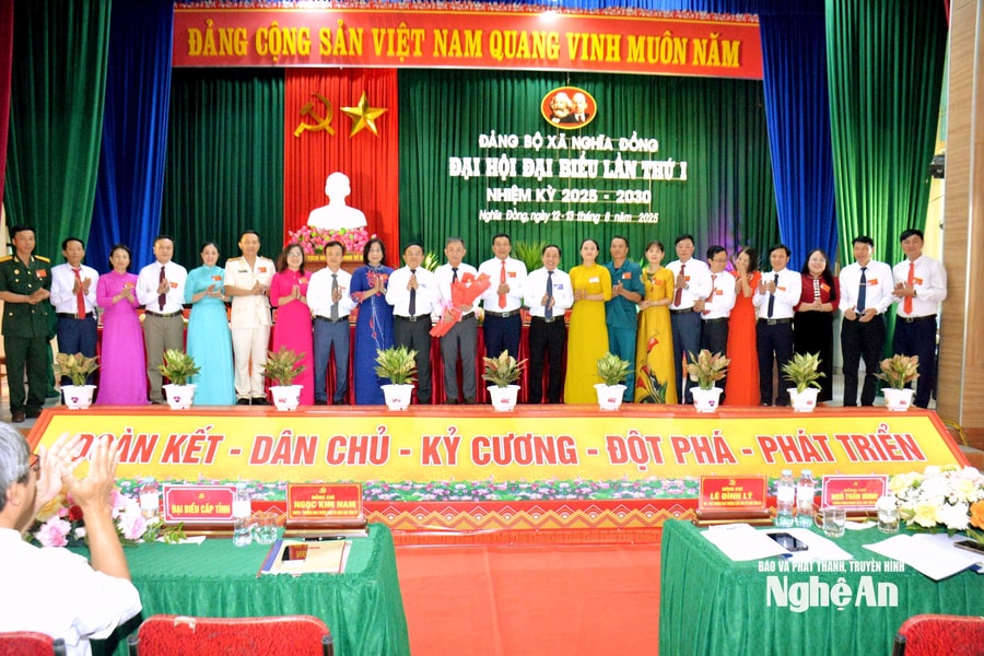 Đảng bộ xã Nghĩa Đồng (Nghệ An) tổ chức Đại hội đại biểu lần thứ I, nhiệm kỳ 2025 - 2030
