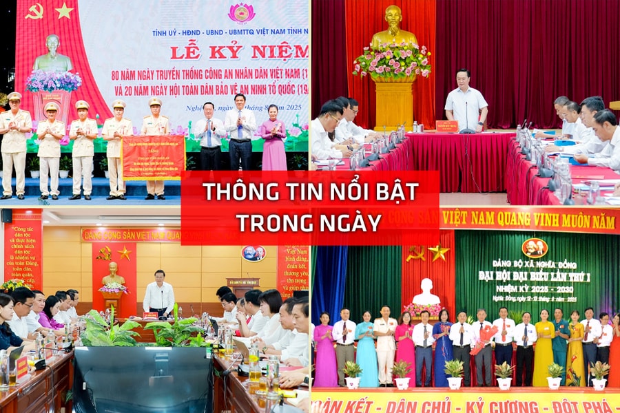 Nghệ An: Thông tin nổi bật ngày 13/8