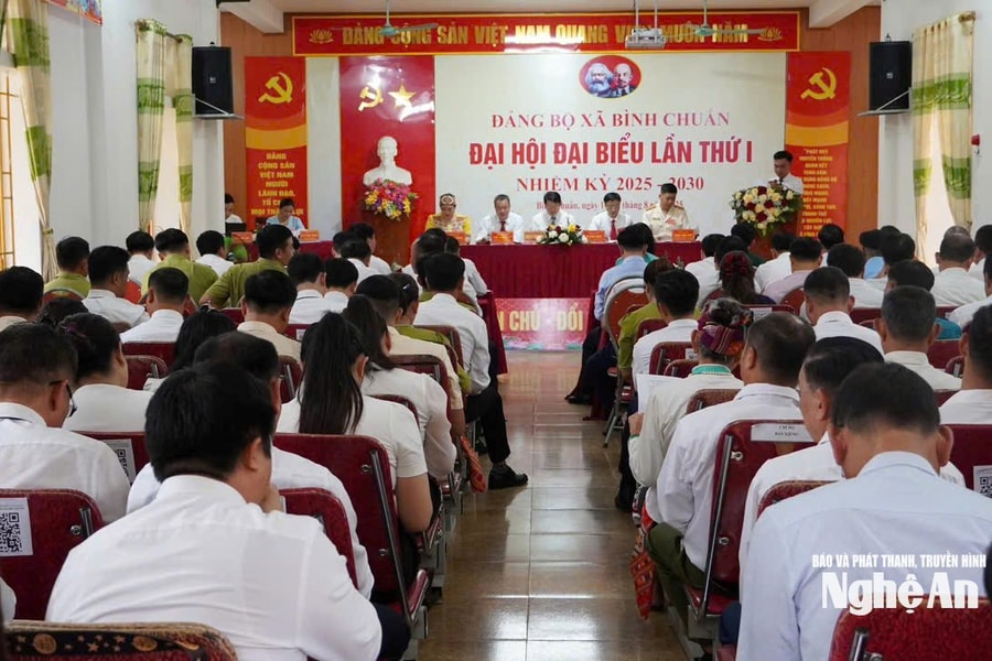 Đảng bộ xã Bình Chuẩn tổ chức Đại hội lần thứ nhất, nhiệm kỳ 2025-2030