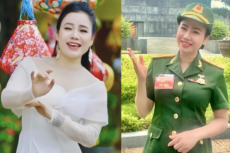 Điều ít biết về nữ Trung tá quân đội là NSND, được mệnh danh Hoa hậu làng chèo