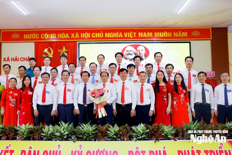 Trưởng Ban Tổ chức Tỉnh ủy dự chỉ đạo Đại hội đại biểu Đảng bộ xã Hải Châu lần thứ I, nhiệm kỳ 2025 - 2030