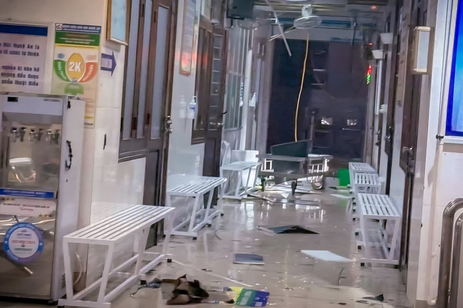 Bão số 5: Bệnh viện Sản Nhi Nghệ An thiệt hại ước tính 5,3 tỷ đồng