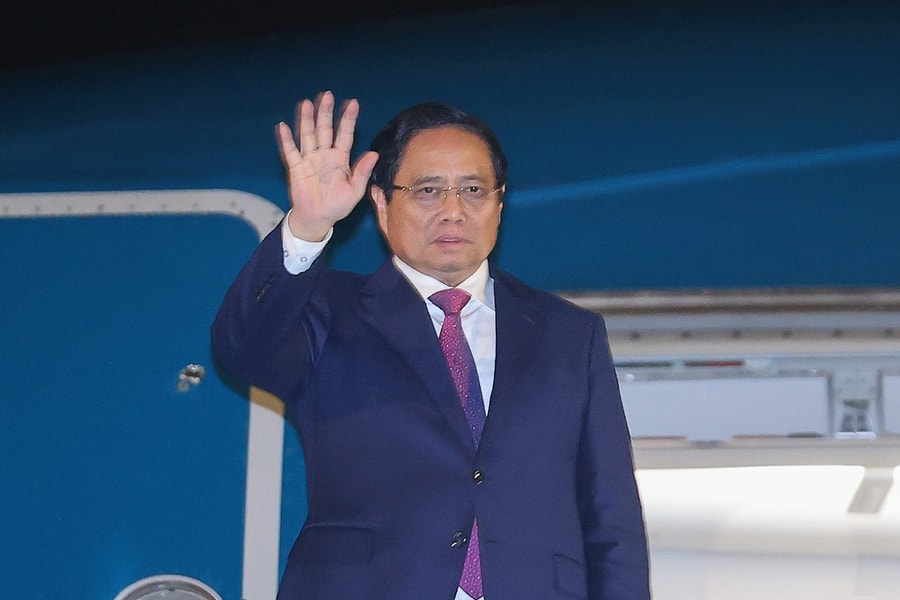 Thủ tướng Phạm Minh Chính cùng đoàn đại biểu Việt Nam lên đường dự Hội nghị thượng đỉnh tại Thiên Tân, Trung Quốc