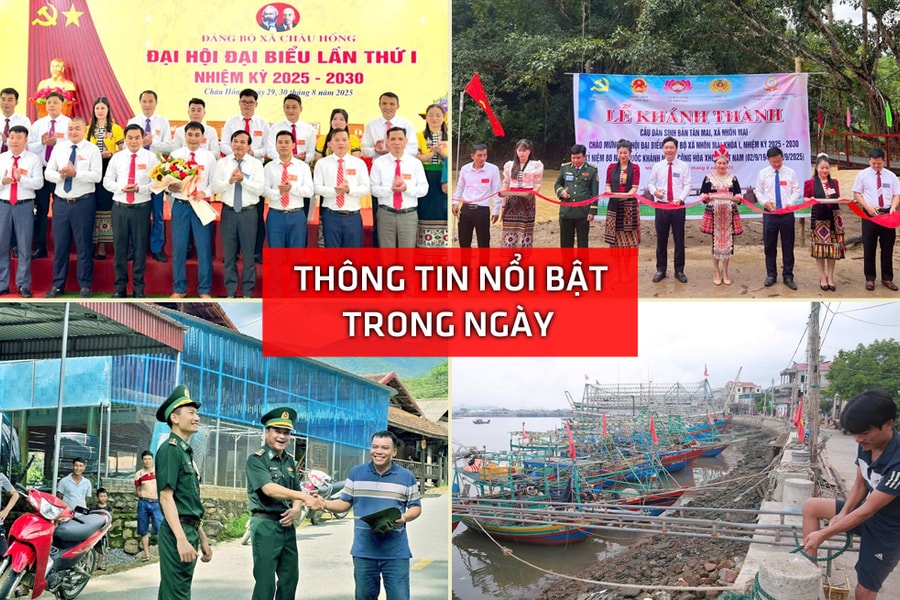 Nghệ An: Thông tin nổi bật ngày 30/8